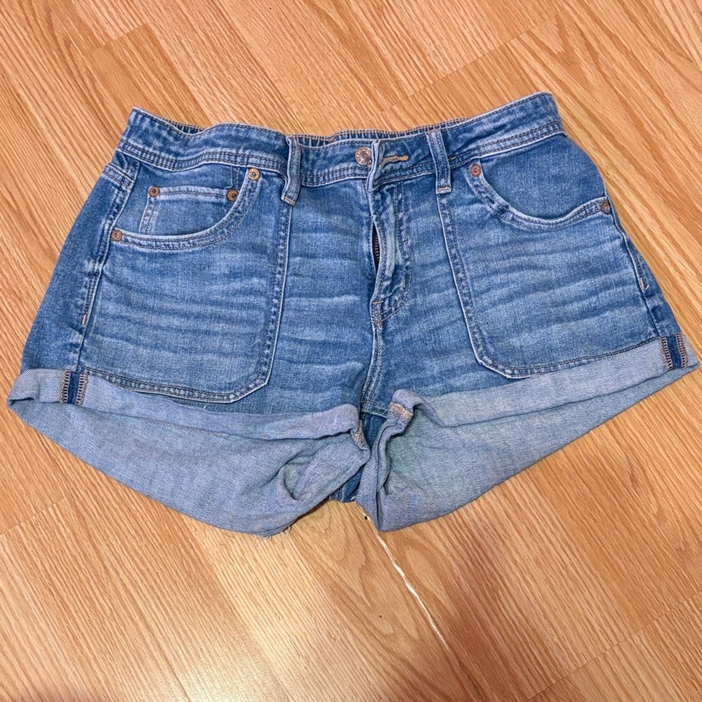 American Eagle Outfitters Light Blue Jean Shorts
